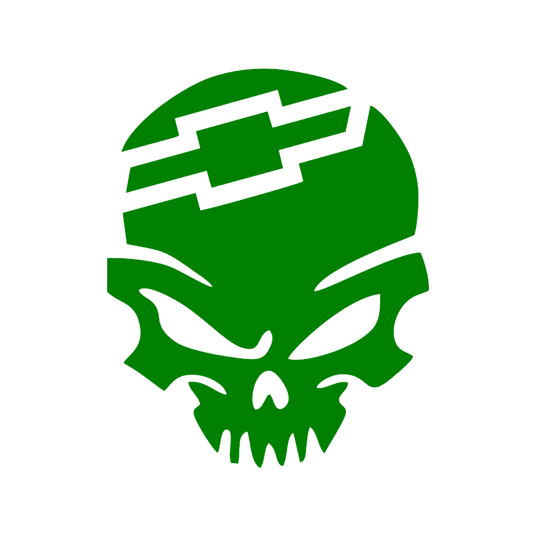 Sticker - CHEVROLET SKULL 2