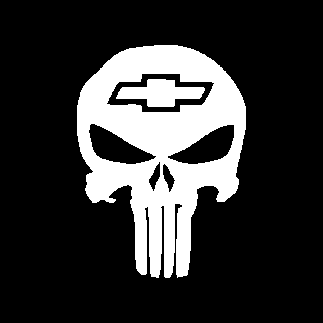 Sticker - CHEVROLET SKULL 3