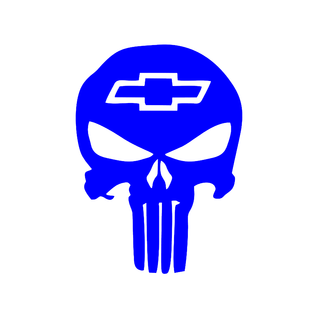 Sticker - CHEVROLET SKULL 3