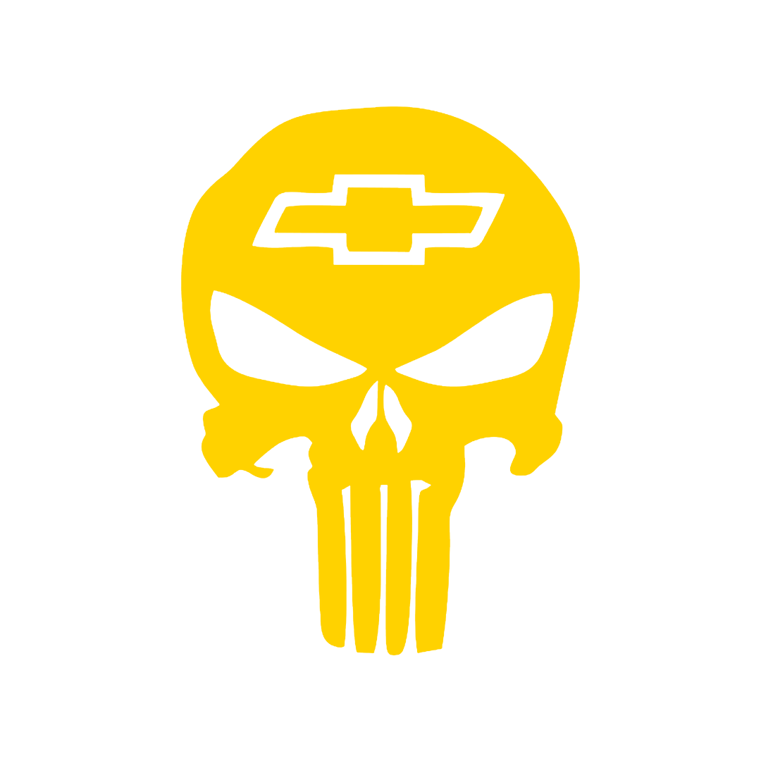 Sticker - CHEVROLET SKULL 3