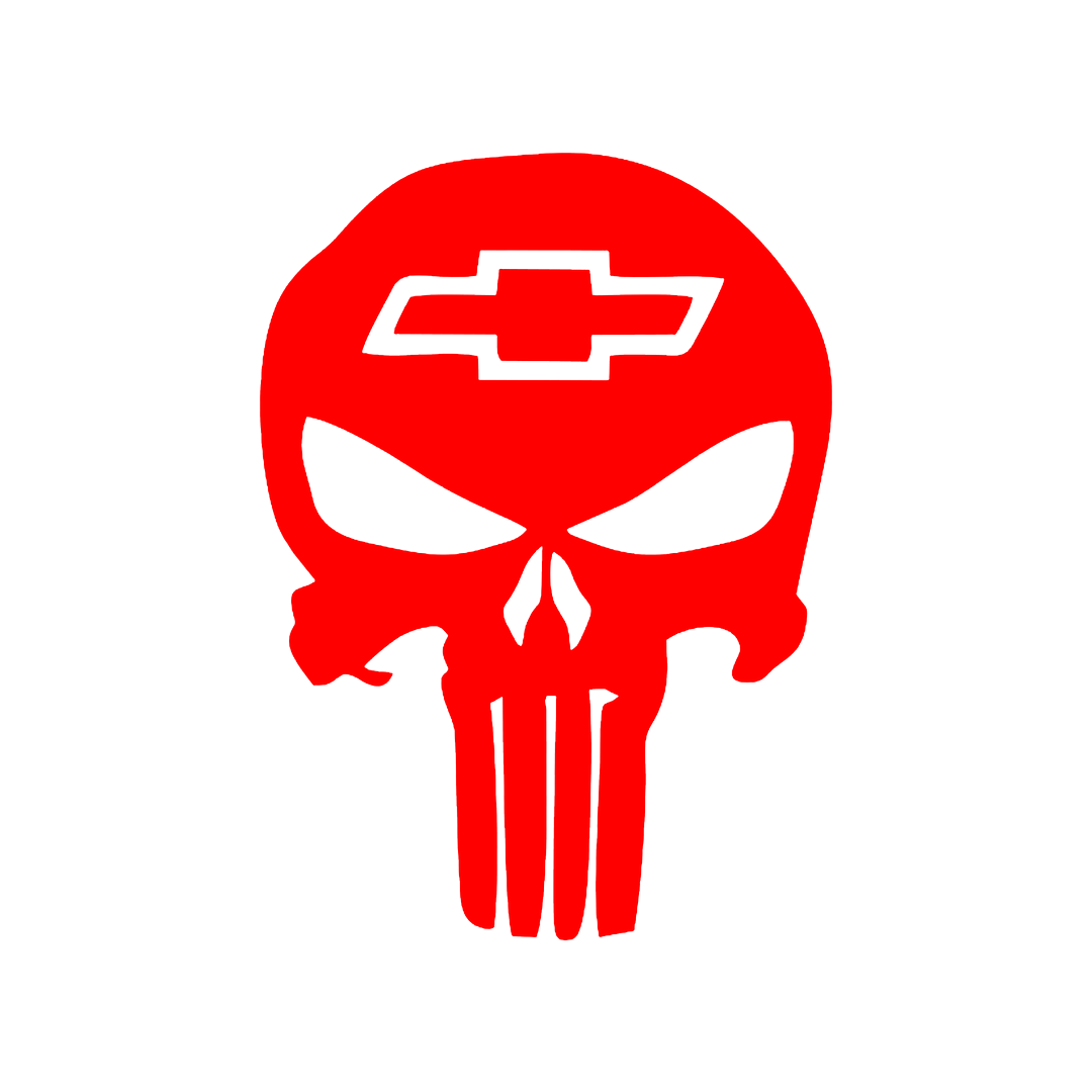 Sticker - CHEVROLET SKULL 3