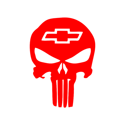 Sticker - CHEVROLET SKULL 3