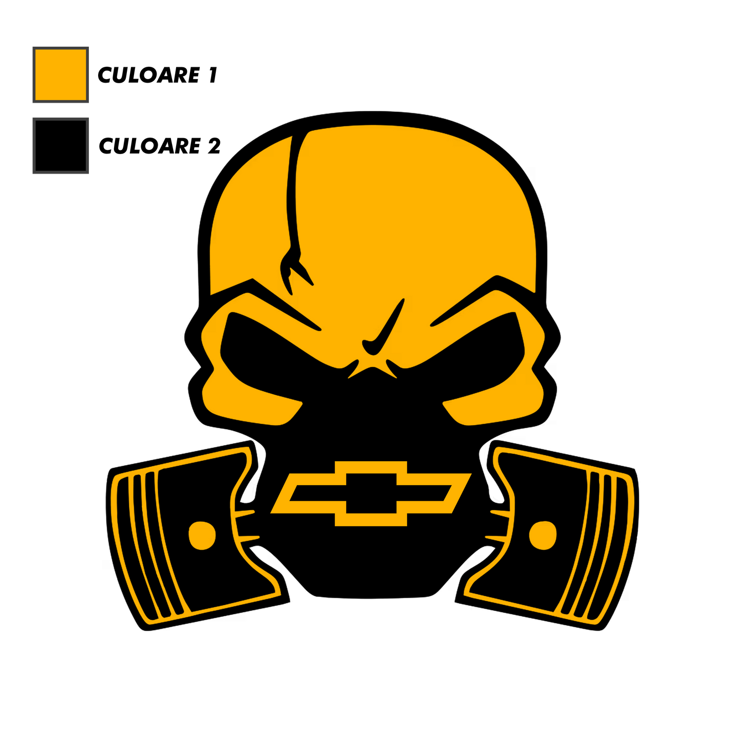 Sticker - CHEVROLET SKULL
