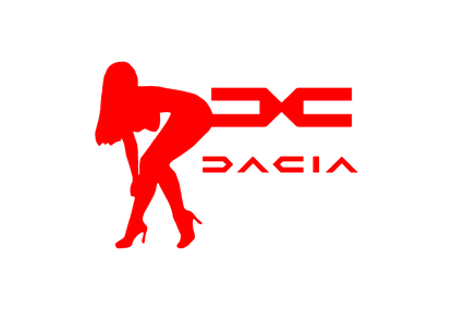 Sticker - DACIA GIRL 1
