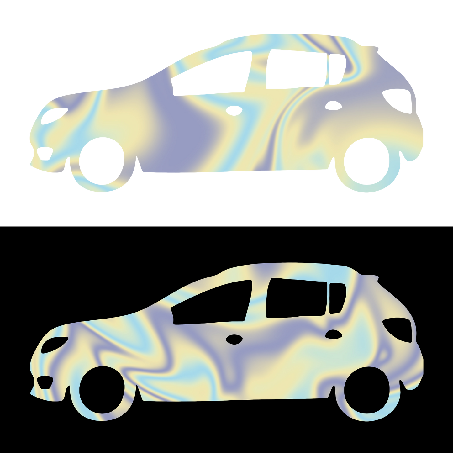 Sticker - DACIA SANDERO SILUETA