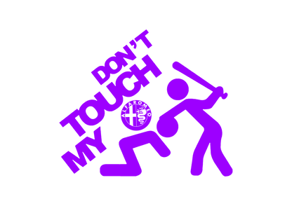 Sticker - DON'T TOUCH MY ALFA ROMEO