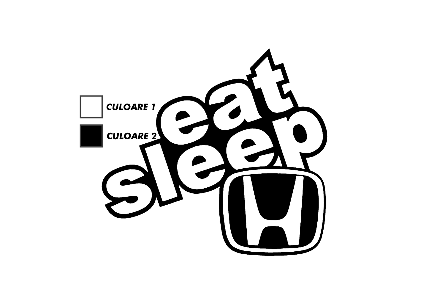Sticker - EAT SLEEP HONDA
