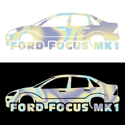 Sticker - SILUETA FORD FOCUS MK1
