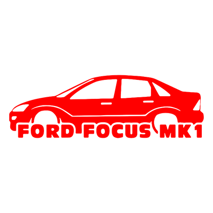 Sticker - SILUETA FORD FOCUS MK1