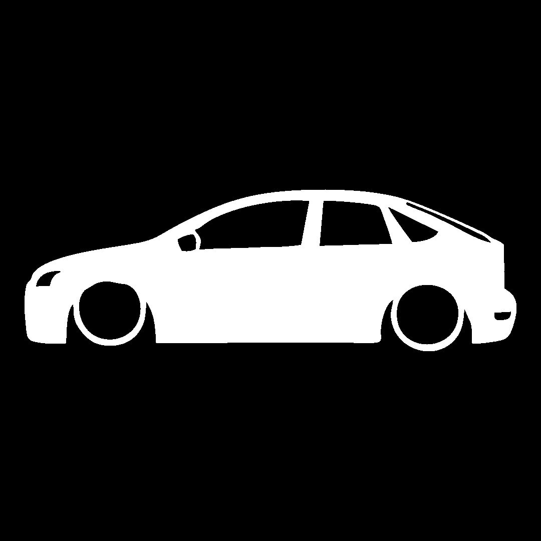 Ford focus silueta - Alb
