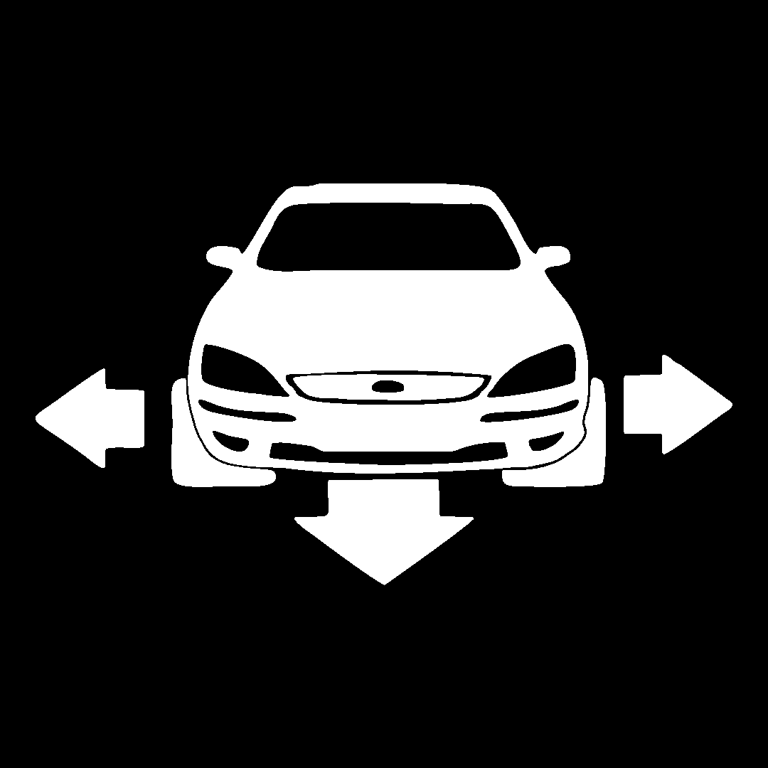 Sticker - SILUETA FORD FATA
