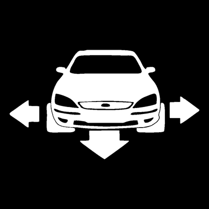 Sticker - SILUETA FORD FATA
