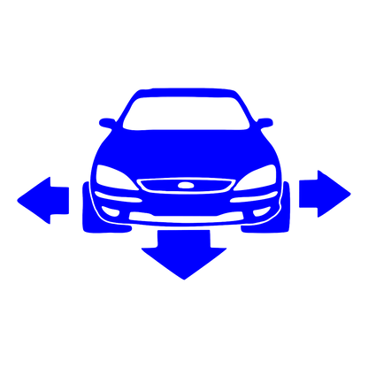 Sticker - SILUETA FORD FATA