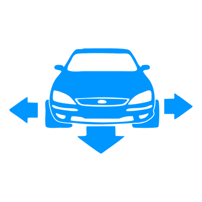 Sticker - SILUETA FORD FATA