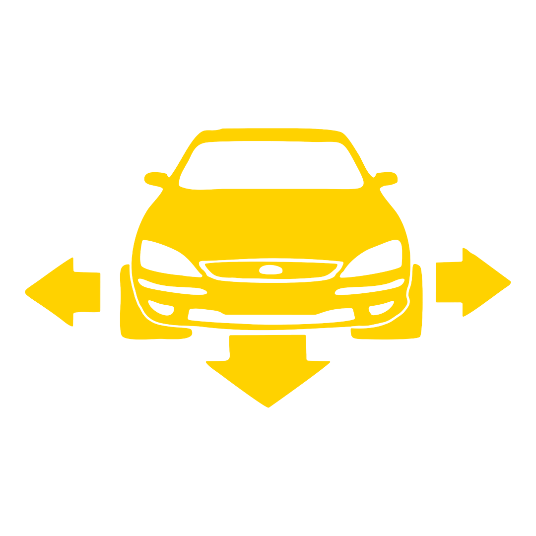 Sticker - SILUETA FORD FATA