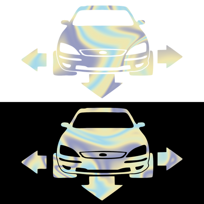 Sticker - SILUETA FORD FATA