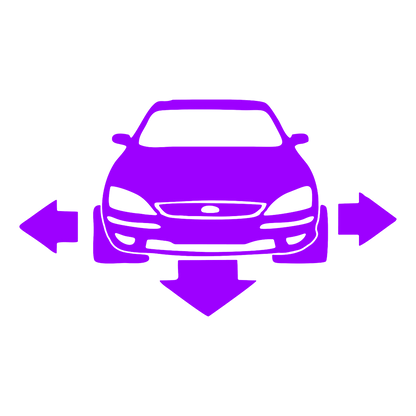 Sticker - SILUETA FORD FATA