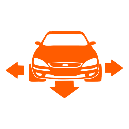 Sticker - SILUETA FORD FATA