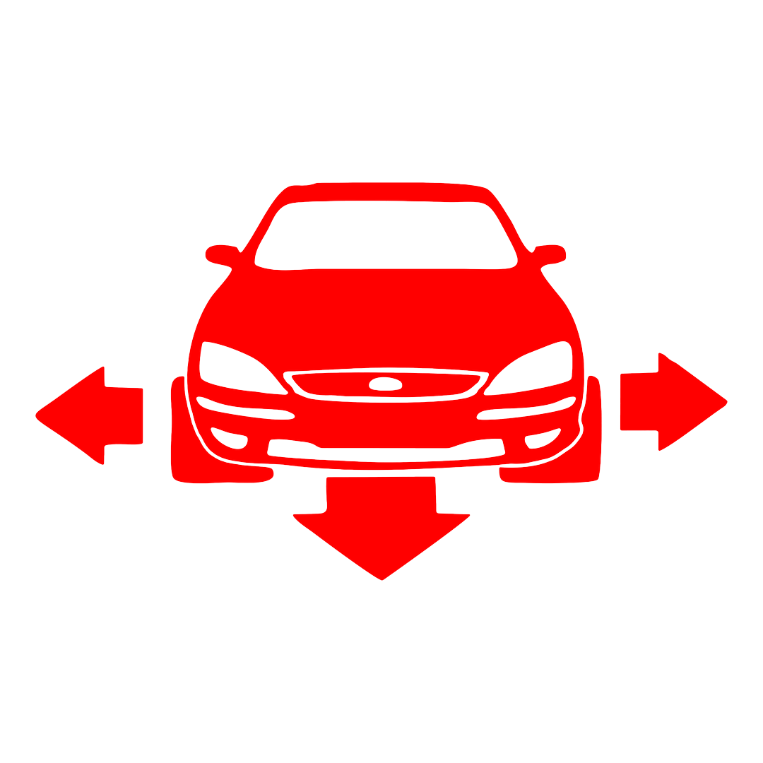 Sticker - SILUETA FORD FATA