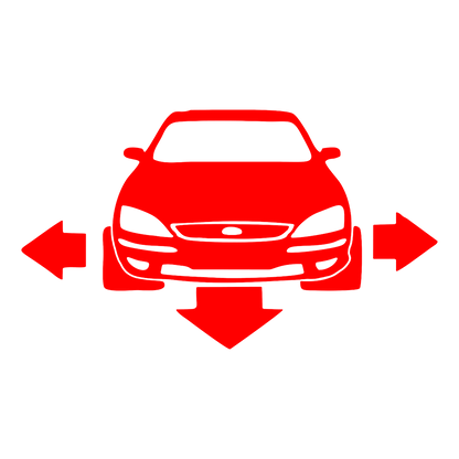 Sticker - SILUETA FORD FATA