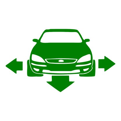 Sticker - SILUETA FORD FATA