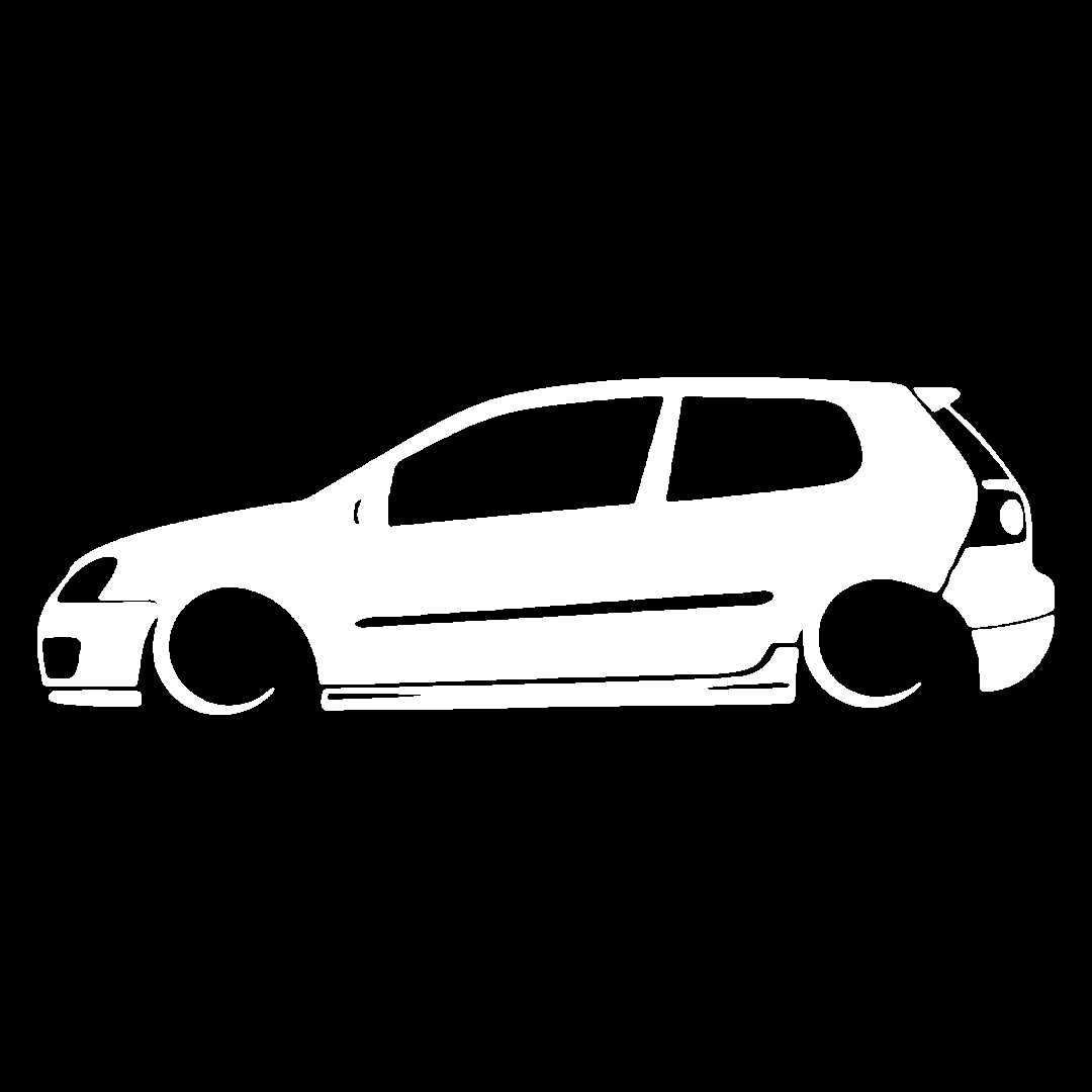 Golf 5 silueta - Alb