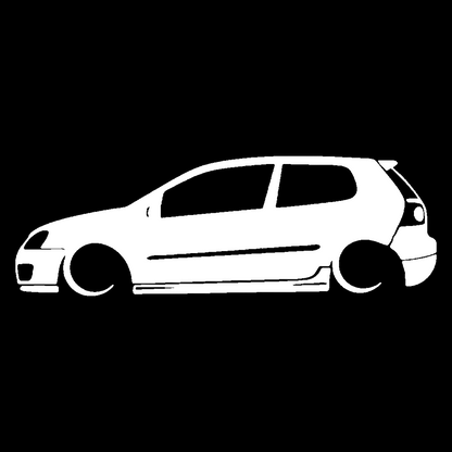 Golf 5 silueta - Alb
