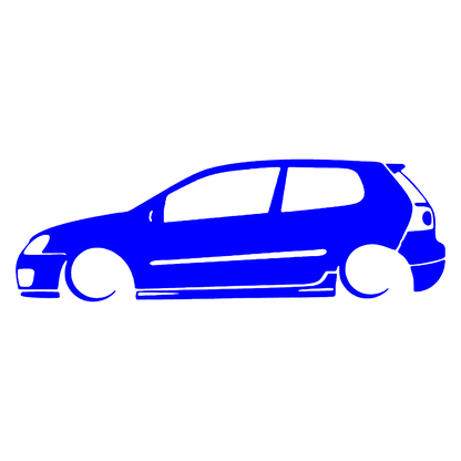Golf 5 silueta - Albastru