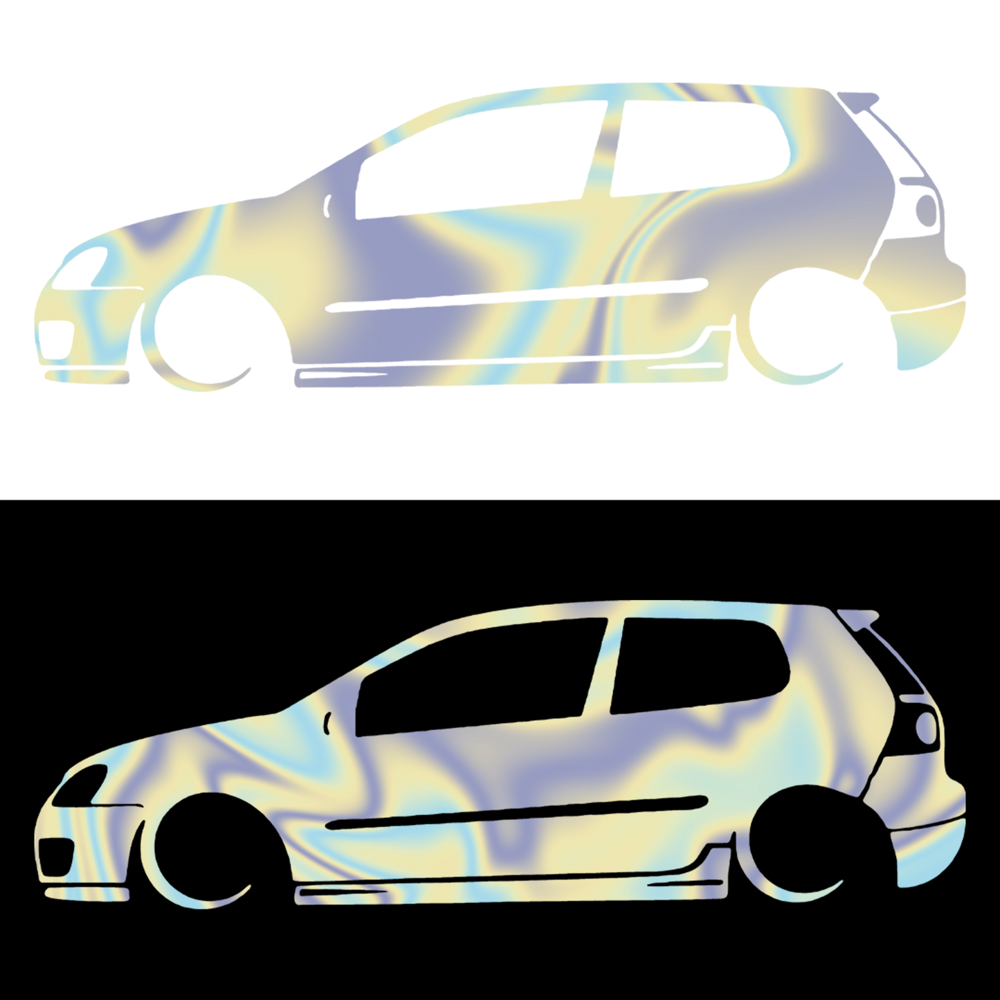 Golf 5 silueta - Holografic