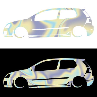Golf 5 silueta - Holografic