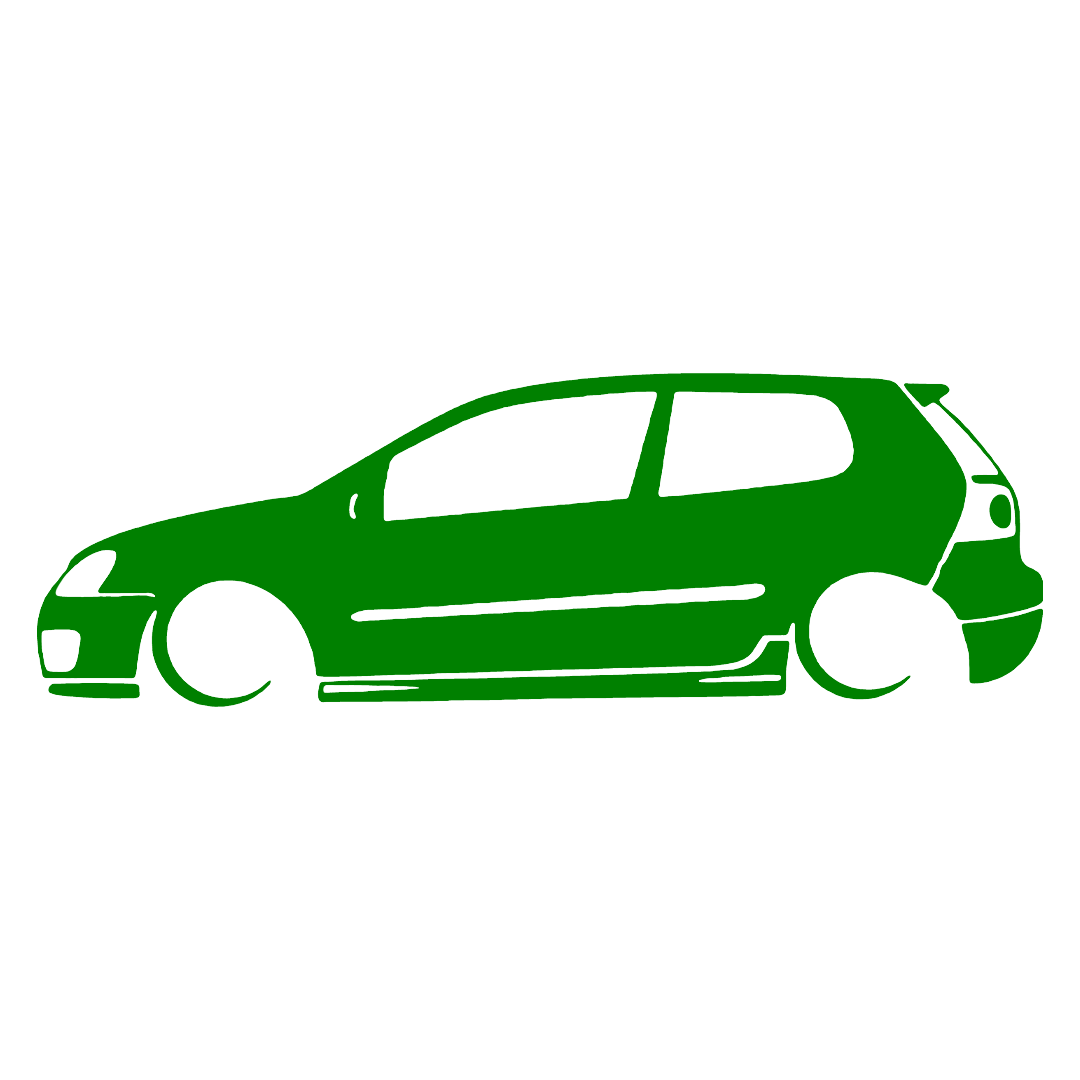 Golf 5 silueta - Verde