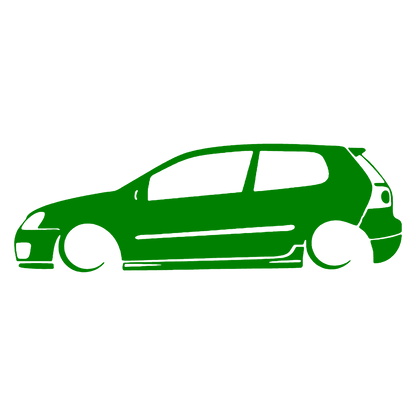 Golf 5 silueta - Verde