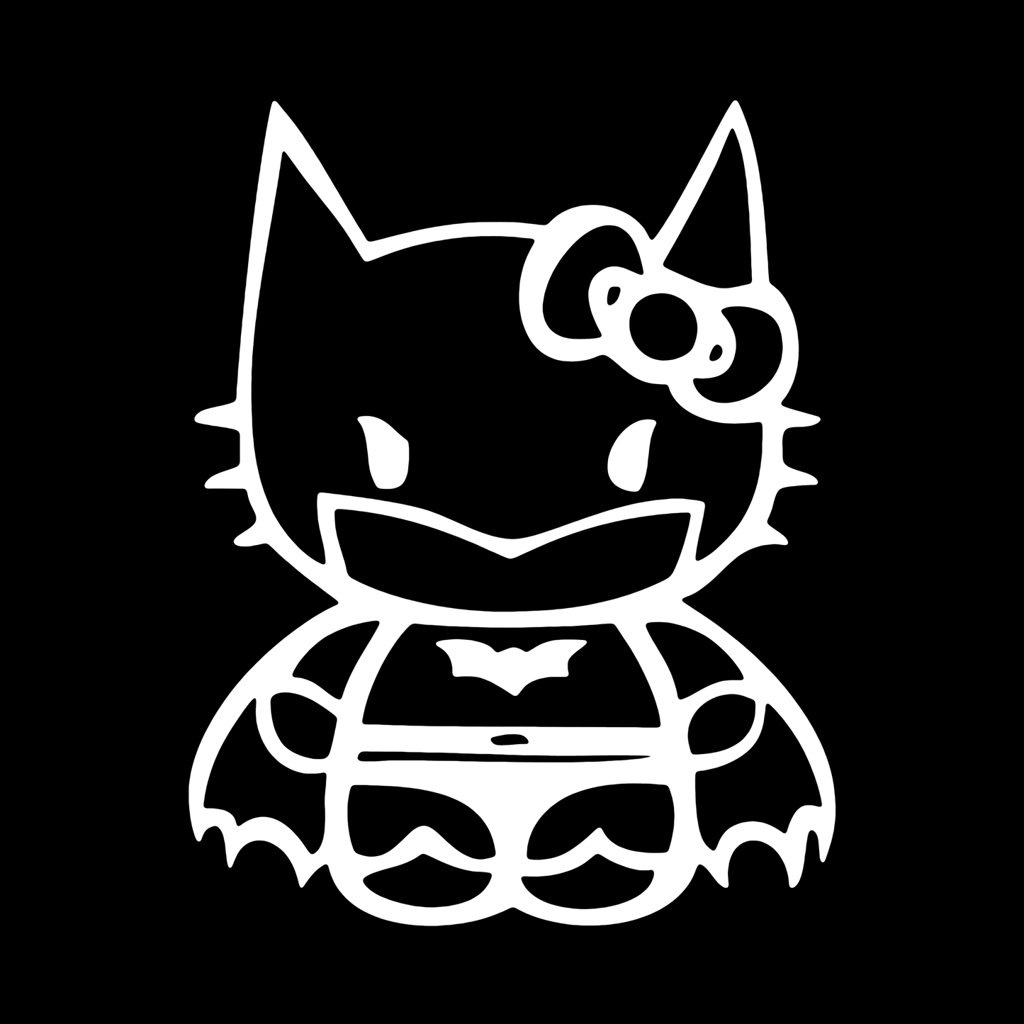 Sticker - HELLO KITTY BATMAN