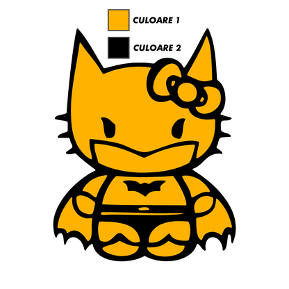 Sticker - HELLO KITTY BATMAN