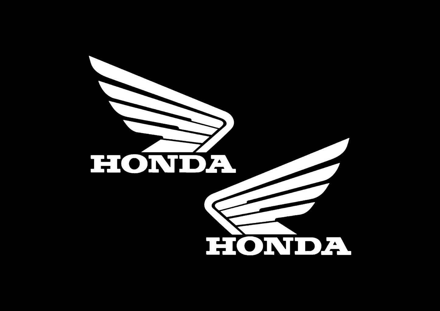 Sticker Set - X2 HONDA WINGS