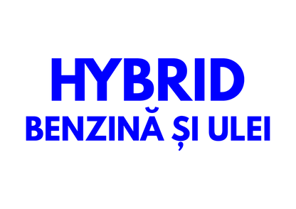 Sticker - HYBRID BENZINA SI ULEI