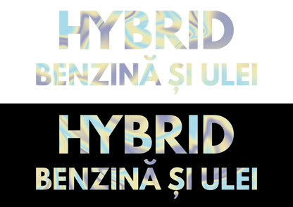 Sticker - HYBRID BENZINA SI ULEI