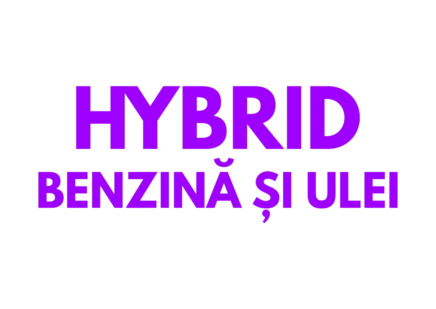 Sticker - HYBRID BENZINA SI ULEI