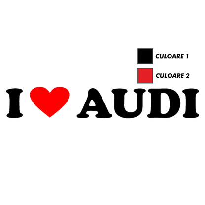 Sticker - I LOVE AUDI