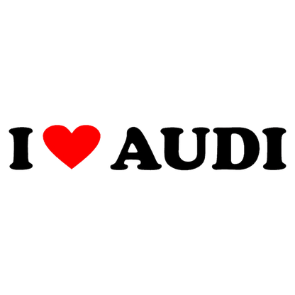 Sticker - I LOVE AUDI
