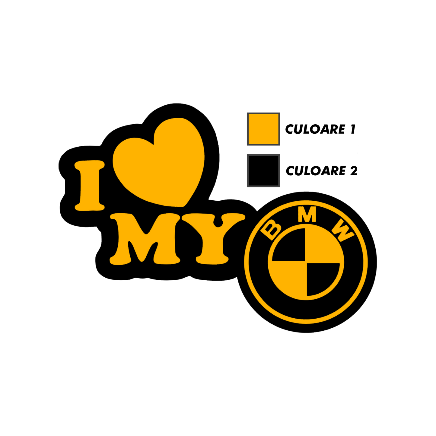 Sticker - I LOVE MY BMW