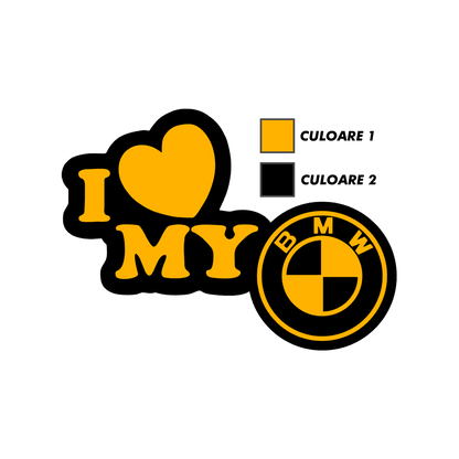 Sticker - I LOVE MY BMW