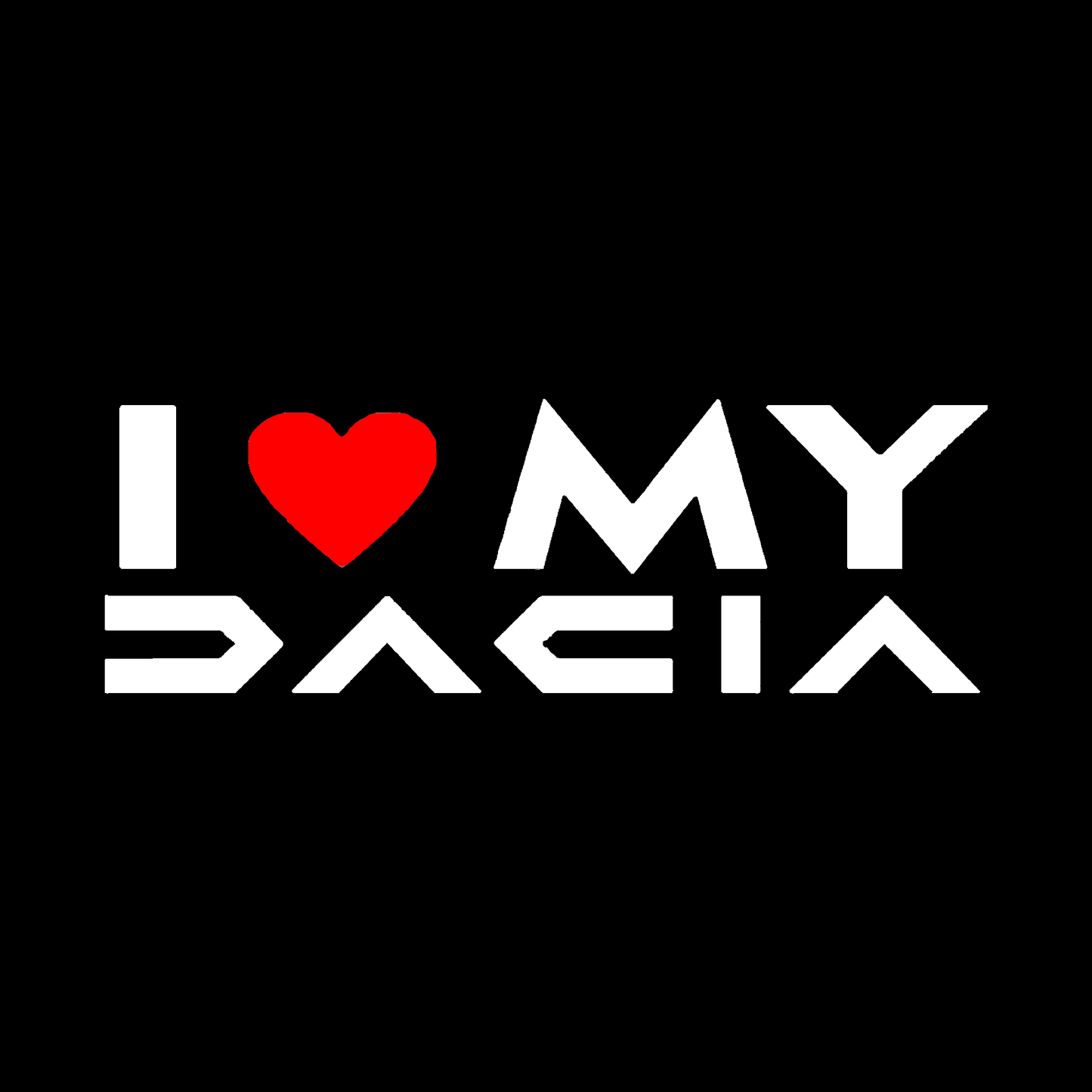 Sticker - I LOVE MY DACIA NEW LOGO