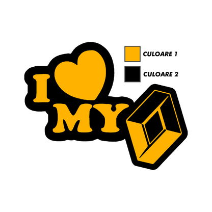 Sticker - I LOVE MY RENAULT