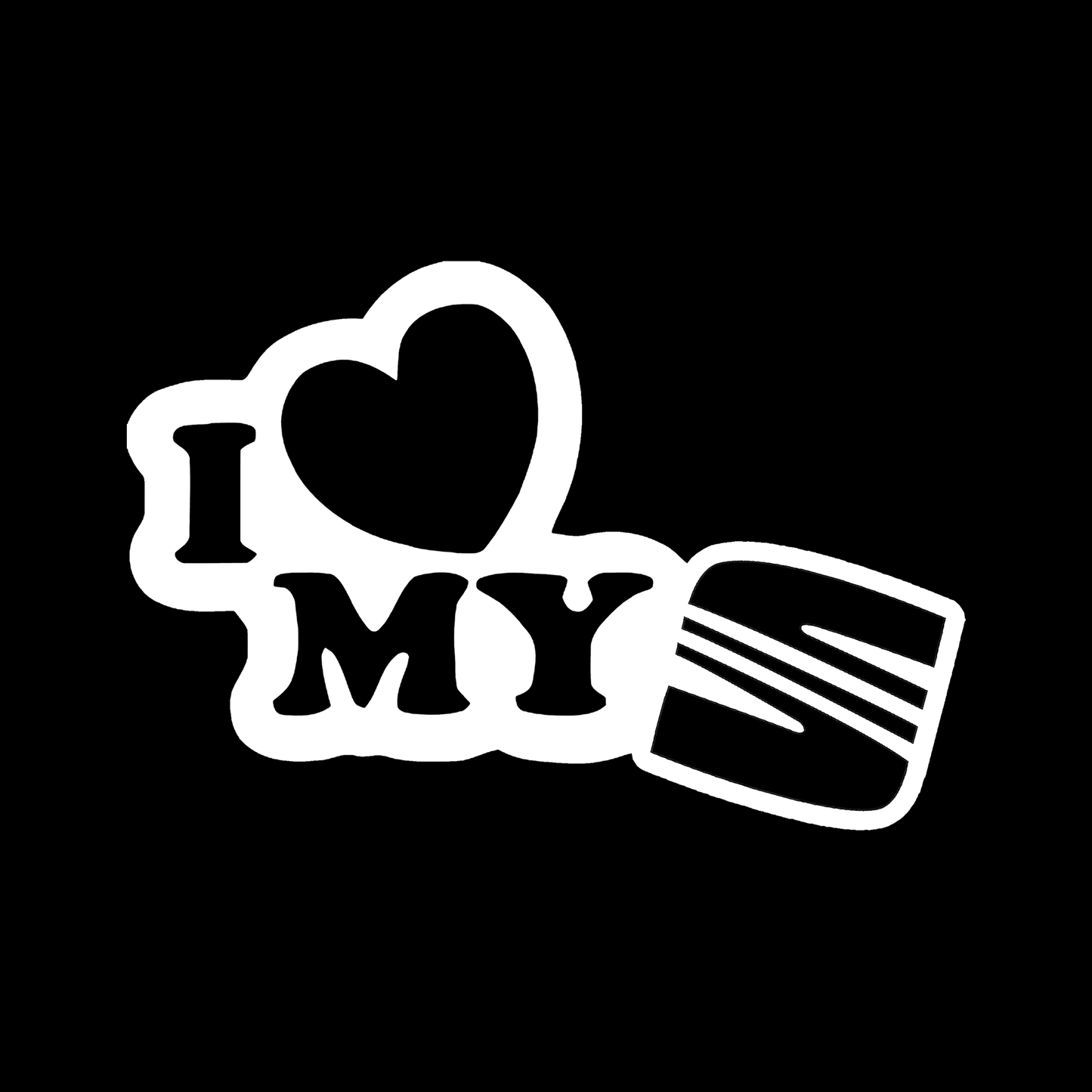 Sticker - I LOVE MY SEAT
