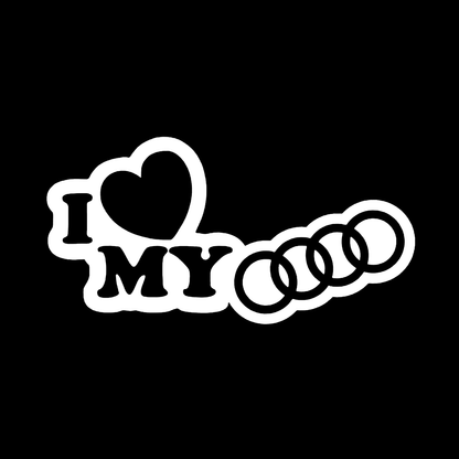 Sticker - I LOVE MY AUDI