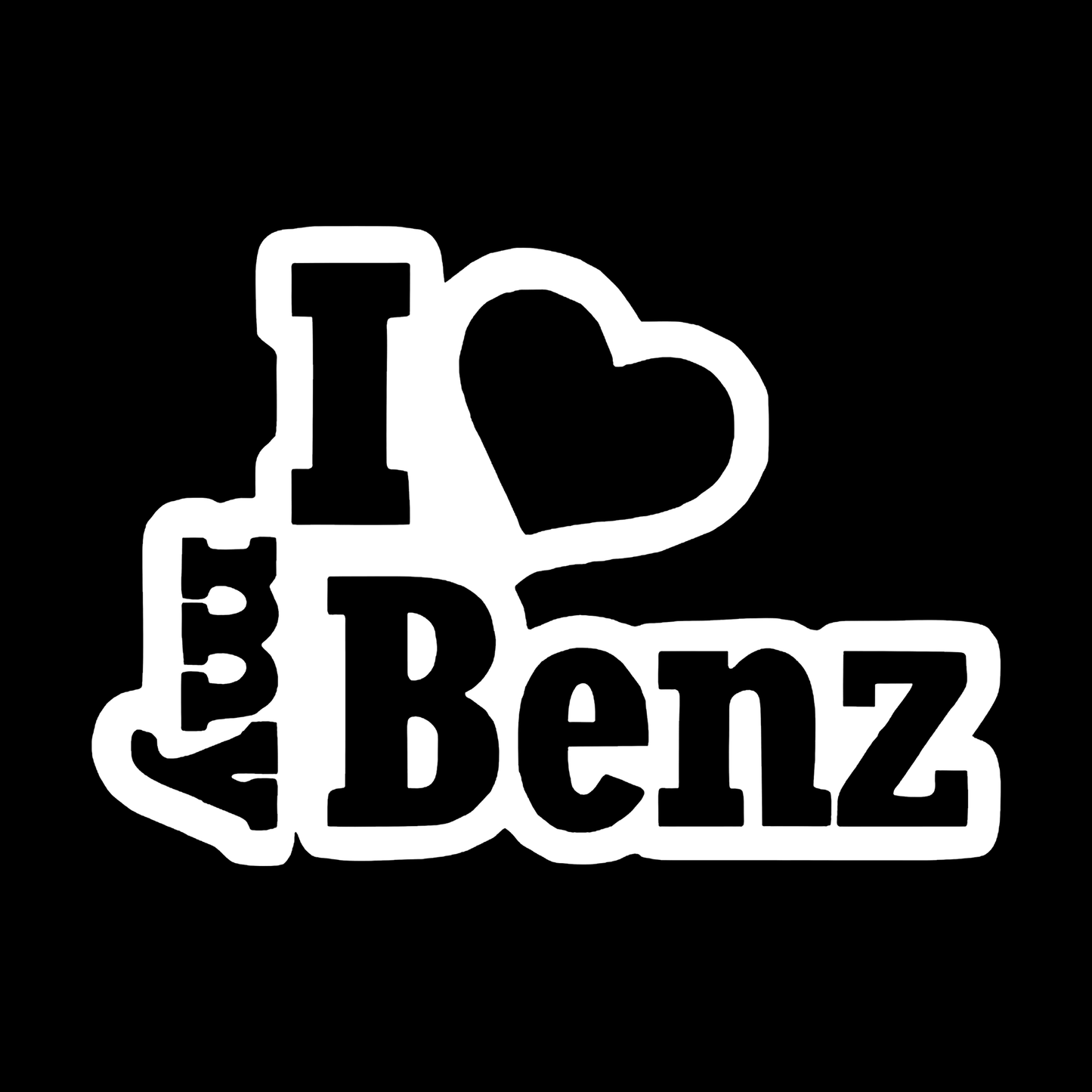 Sticker - I LOVE MY BENZ