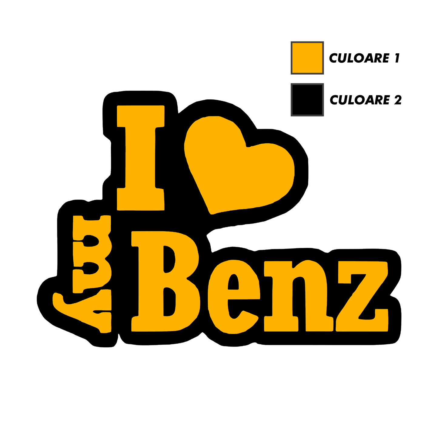 Sticker - I LOVE MY BENZ