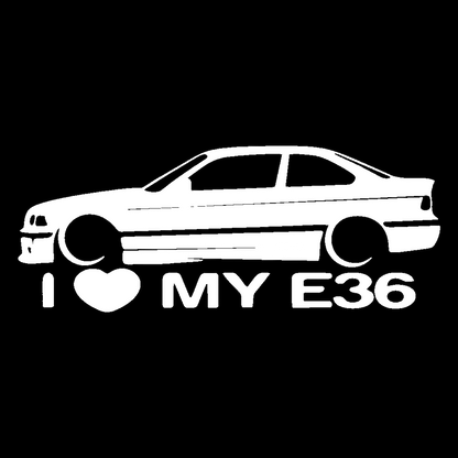 Sticker - I LOVE MY E36