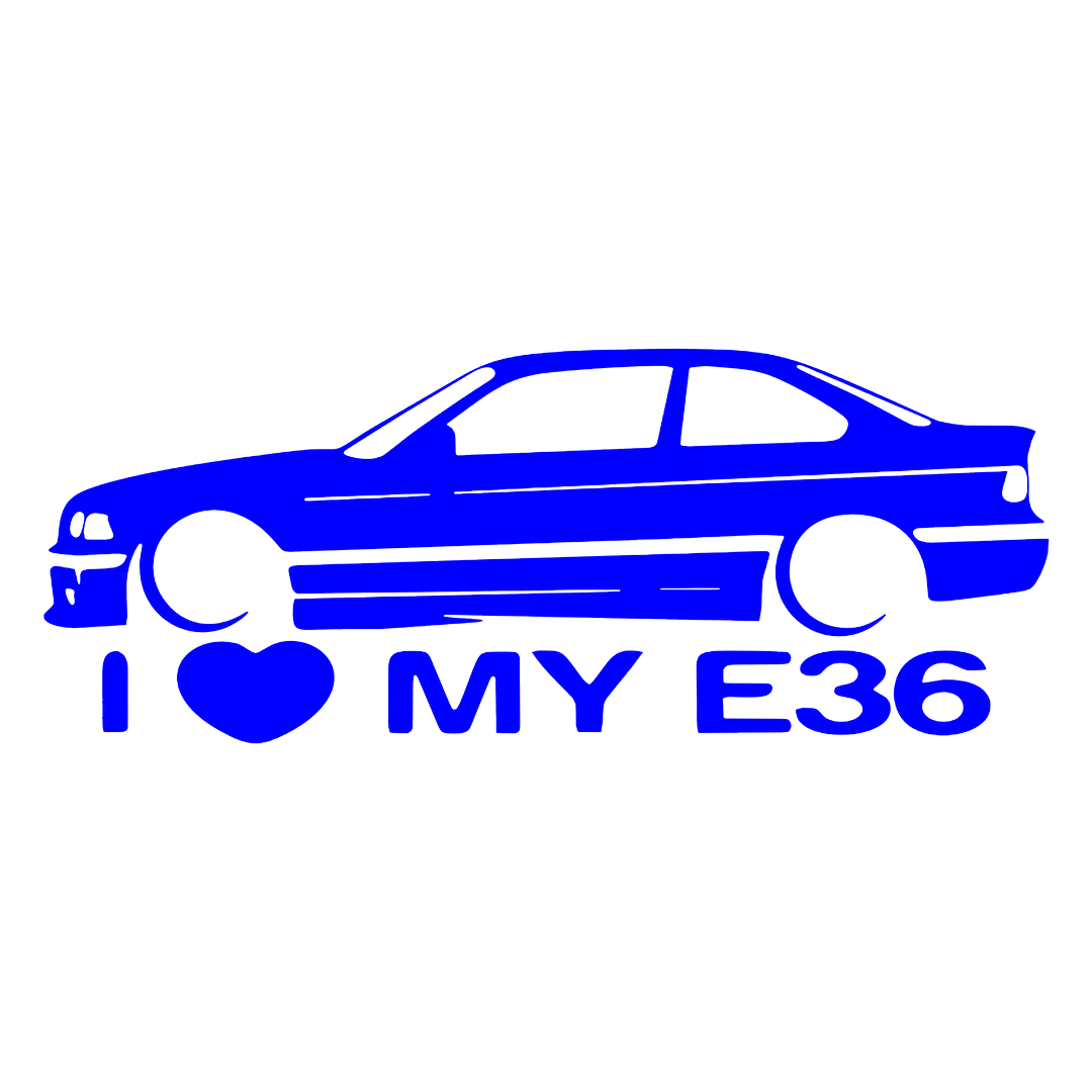 Sticker - I LOVE MY E36
